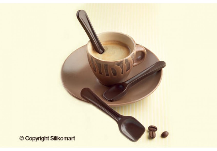 SILIKOMART STAMPO SILICONE CHOCO SPOONS CUCCHIAINI CIOCCOLATINI SCG 28